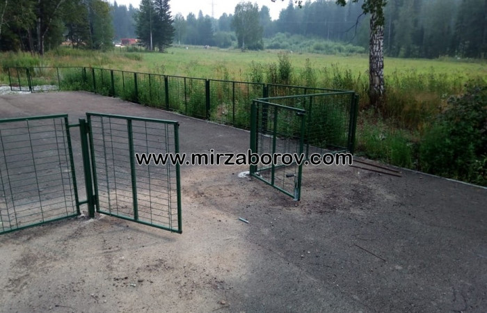 № 6004 Забор для спортивной площадки п. Еловый ручей г. Томск
