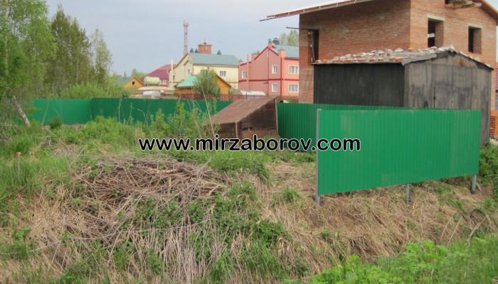 №10013 Забор в п. Апрель г. Томск