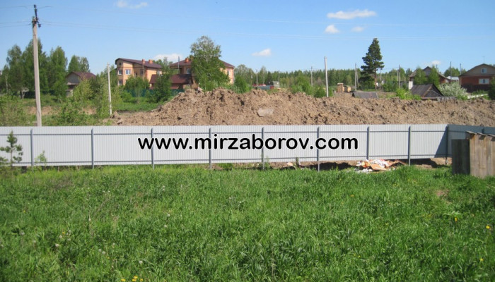 № 10014 Забор на винтовых сваях в Просторном г. Томск