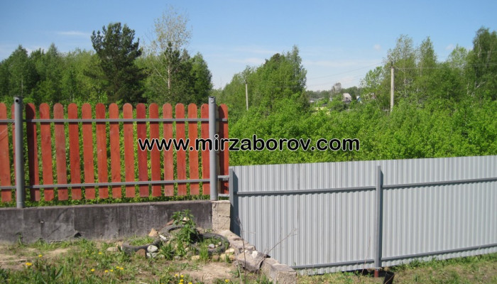 № 10014 Забор на винтовых сваях в Просторном г. Томск