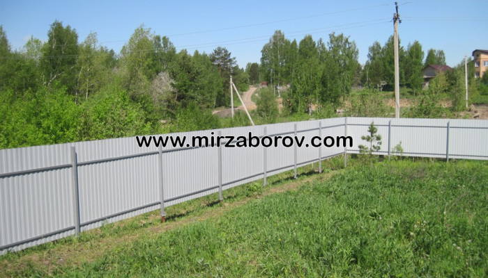 № 10014 Забор на винтовых сваях в Просторном г. Томск
